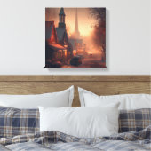 Toile Noël Petite Ville 4 (Insitu(Chambre))