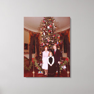 Toile Noël Président James Jimmy Carter Maison Blanche