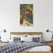 Toile Noël SalutationEnfants regarder Père Noël (Insitu(Chambre))