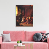 Toile Noël (Scène de Noël Vintage) (Insitu(Salon))