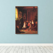 Toile Noël (Scène de Noël Vintage) (Insitu (Plancher de Bois))