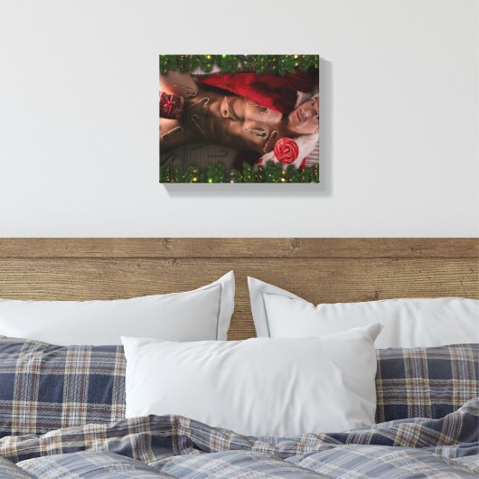 Toile Noël SlipperyJoe Cadeaux gay pride LGBTQIA canette (Insitu(Chambre))