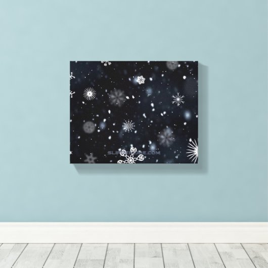 Toile Noël SlipperyJoe de différentes tailles (Insitu (Plancher de Bois))