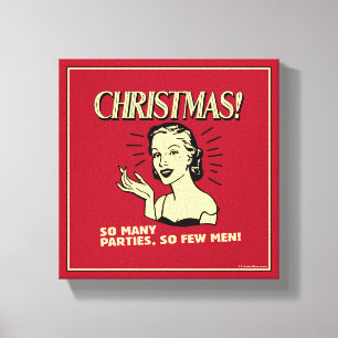 Toile Noël : Tant de fêtes, si peu d'hommes
