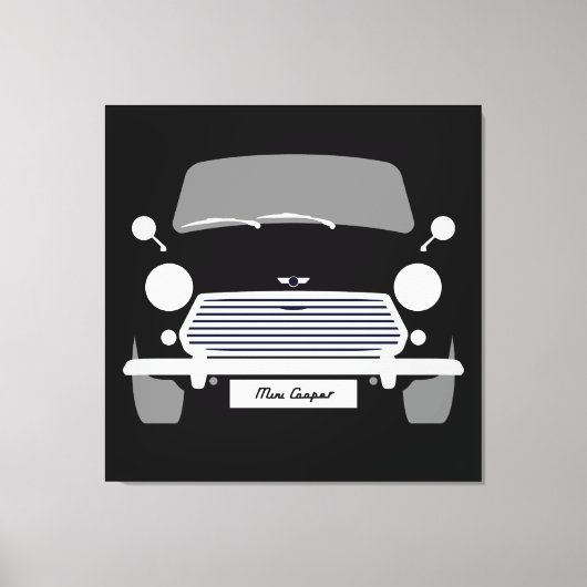 Toile Noir Austin Mini Cooper original classique (Recto)