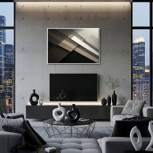 Toile Noir et Blanc Architecturaux Dramatiques