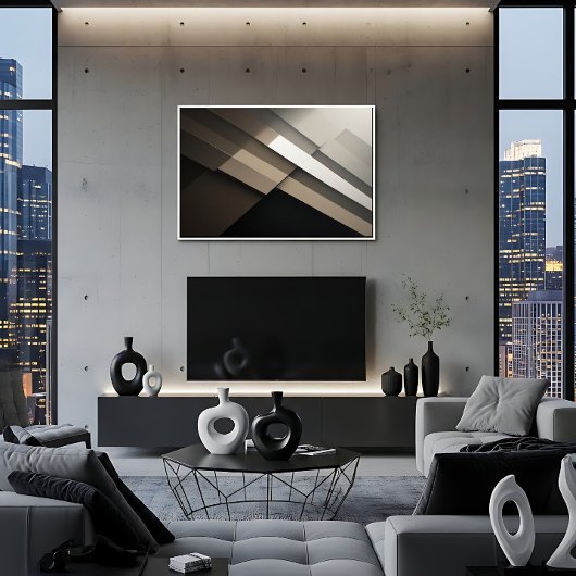 Toile Noir et Blanc Architecturaux Dramatiques