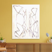 Toile Noir et blanc Art Abstrait moderne pour les couple (Insitu(Salon))