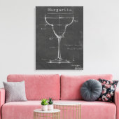 Toile Noir et blanc Margarita Verre Plan (Insitu(Salon))