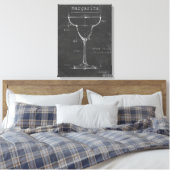 Toile Noir et blanc Margarita Verre Plan (Insitu(Chambre))