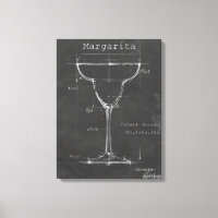 Noir et blanc Margarita Verre Plan
