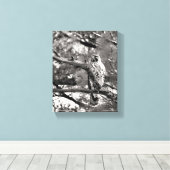 Toile Noir et blanc Nature Buse à épaulettes rouge (Insitu (Plancher de Bois))