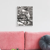 Toile Noir et blanc Nature Buse à épaulettes rouge (Insitu(Salon))