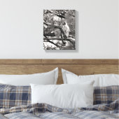 Toile Noir et blanc Nature Buse à épaulettes rouge (Insitu(Chambre))