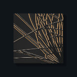 Toile Noir & Or Abstrait Savanna Design<br><div class="desc">Design élégant et moderne noir et or avec composition abstraite inspirée des herbes de savane. Vous pouvez customiser en changeant la couleur et/ou la couleur de la ligne arrière - plan. Sélectionnez "personnaliser" et accédez à la section calques pour visualiser les images et modifier la couleur arrière - plan ou...</div>