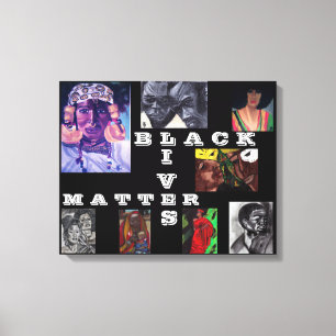 Toile NOIRE de MATIÈRE des VIES