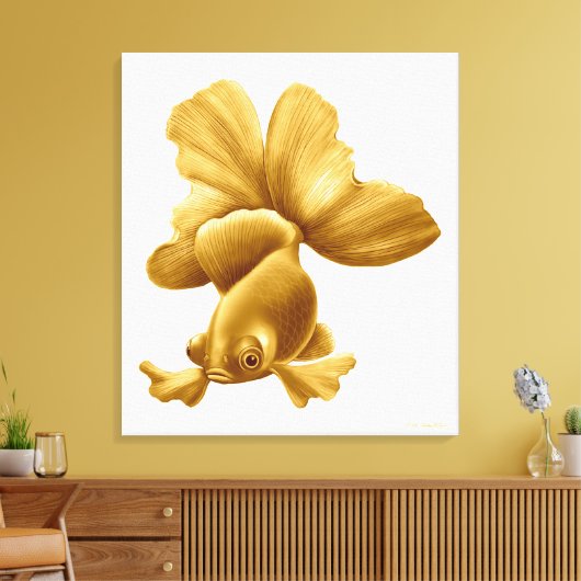 Toile noire Moor Fancy Poisson d'Or Enveloppé (Insitu(Salon))