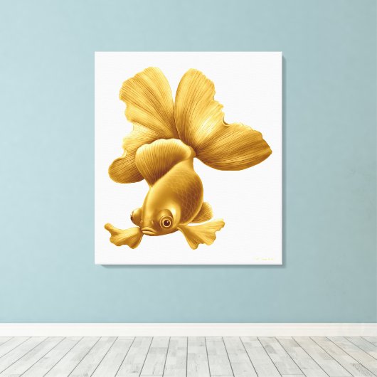 Toile noire Moor Fancy Poisson d'Or Enveloppé (Insitu (Plancher de Bois))