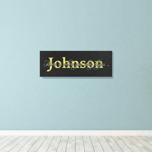 Toile Nom de famille (Insitu (Plancher de Bois))