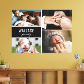 Toile Nom de famille multiple photo collage (Insitu(Salon))