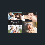 Toile Nom de famille multiple photo collage<br><div class="desc">Cette peinture murale en toile enveloppée vous permet de personnaliser avec vos propres photos. Je regardais un mur nu à la maison et je rêve de faire un mur de galerie. L'idée d'avoir à obtenir des images de différentes tailles ne cesse de m'empêcher d'aller de l'avant. Avez-vous le même problème...</div>