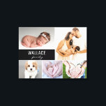 Toile Nom de famille personnalisé Photo Collage Canvas I<br><div class="desc">Créez un cadeau vraiment personnalisé et chaleureux avec notre "Custom Family Name Photo Collage Canvas Print". Cette impression de toile unique vous permet de réaliser un beau collage des souvenirs les plus chers de votre famille, ce qui en fait un souvenir significatif qui sera apprécié pour les années à venir....</div>