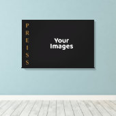 Toile Nom de la famille Noir/Or Photo Display Canvas Imp (Insitu (Plancher de Bois))