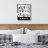Toile Nom de script de collage photo 4 tendance blanc no (Insitu(Chambre))