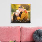 Toile Nom de script de votre photo de famille préférée (Insitu(Salon))