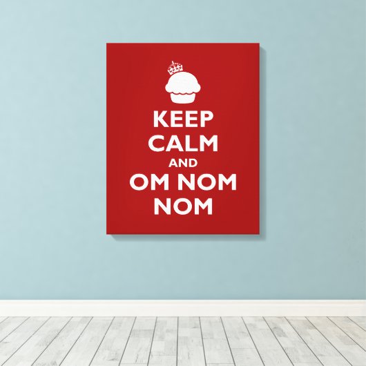 Toile Nom Nom Om Nom (Insitu (Plancher de Bois))