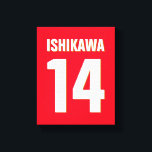 Toile Nom, Numéro, Couleurs personnalisés. Ventilateurs<br><div class="desc">Personnalisez avec le nom, le numéro et les couleurs de votre choix !</div>