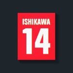 Toile Nom, Numéro, Couleurs personnalisés. Ventilateurs<br><div class="desc">Personnalisez avec le nom,  le numéro et les couleurs de votre choix !</div>