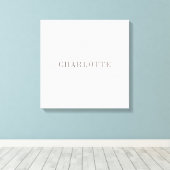 Toile Nom professionnel minimaliste élégant (Insitu (Plancher de Bois))