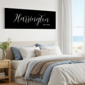 Toile Nom Signe Est Date Long Canvas Cadeau Famille