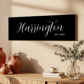 Toile Nom Signe Est Date Long Canvas Cadeau Famille