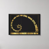 Toile Nombre de Fibonacci, Ratio d'or (Recto)