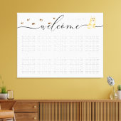 Toile Nombres de table de sièges de chiot Corgi de bienv (Insitu(Salon))