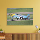 Toile Nord-américain P-51 D Dazzling Donna sur le (Insitu(Salon))