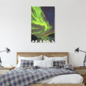 Toile Northern Lights and Orcas - Sewing, Alaska (Insitu(Chambre))