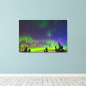 Toile Northern Lights | Manitoba Canada (Insitu (Plancher de Bois))