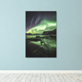 Toile Northern Lights Norvège (Insitu (Plancher de Bois))