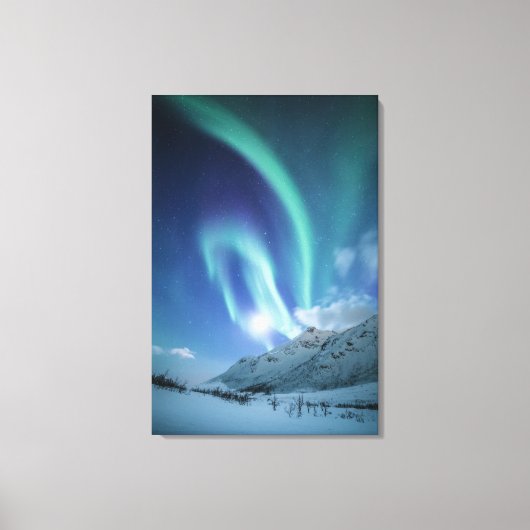 Toile Northern Lights Norvège (Recto)