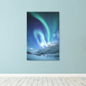Toile Northern Lights Norvège (Insitu (Plancher de Bois))