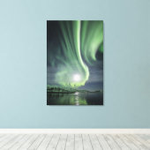 Toile Northern Lights Norvège (Insitu (Plancher de Bois))