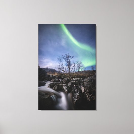 Toile Northern Lights Norvège (Recto)