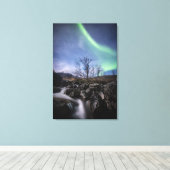 Toile Northern Lights Norvège (Insitu (Plancher de Bois))