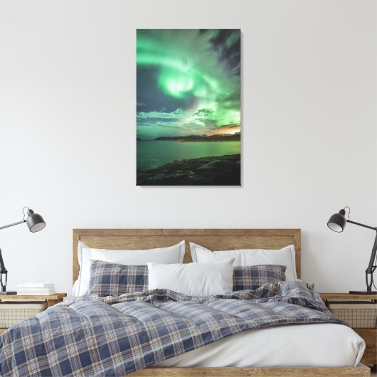 Toile Northern Lights Norvège (Insitu(Chambre))