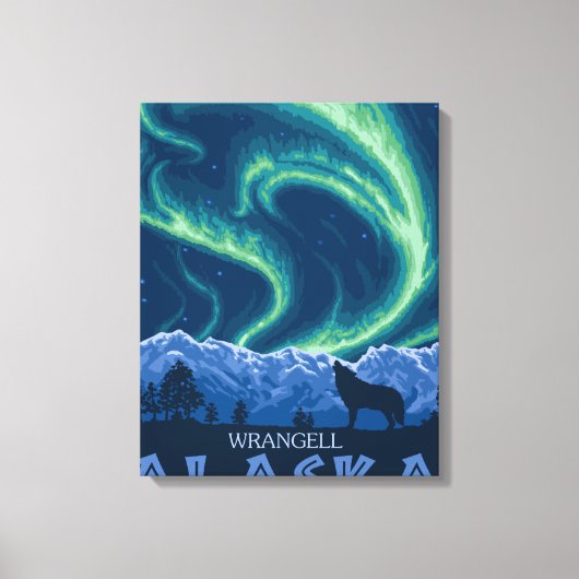 Toile Northern Lights - Wrangell, Alaska (Recto)