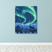 Toile Northern Lights - Wrangell, Alaska (Insitu (Plancher de Bois))