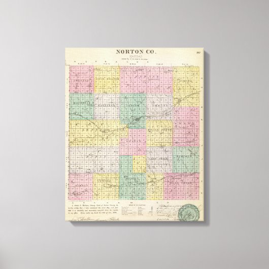Toile Norton County, Kansas (Recto)